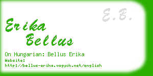 erika bellus business card
